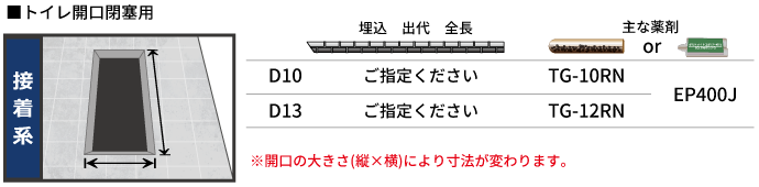 接着系トイレ開口閉塞用(図解)